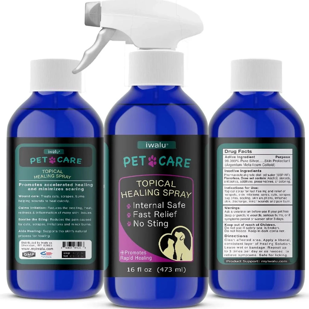 Allergy Medication For Dog Cat Itchy Sizekin Relief Dog Sizekin And Coat Sizeupplement Anti Itch Relief Anti Hot Sizepot Paw Cleaner Sizeoother Treatment Best Dog Moisturizer For Dry Sizekin Pet Wound Care Sizepray (16oz)