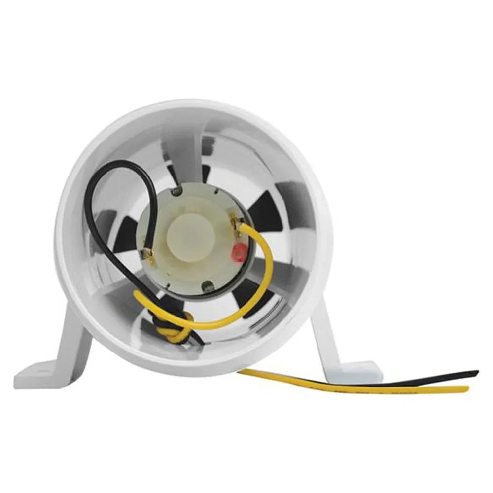Attwood 1733-4 Turbo 3000 Sizeeries in-Line Bilge Blower, for 3-Inch Interior Diameter Vent Hose, Water Resistant, 12-Volt