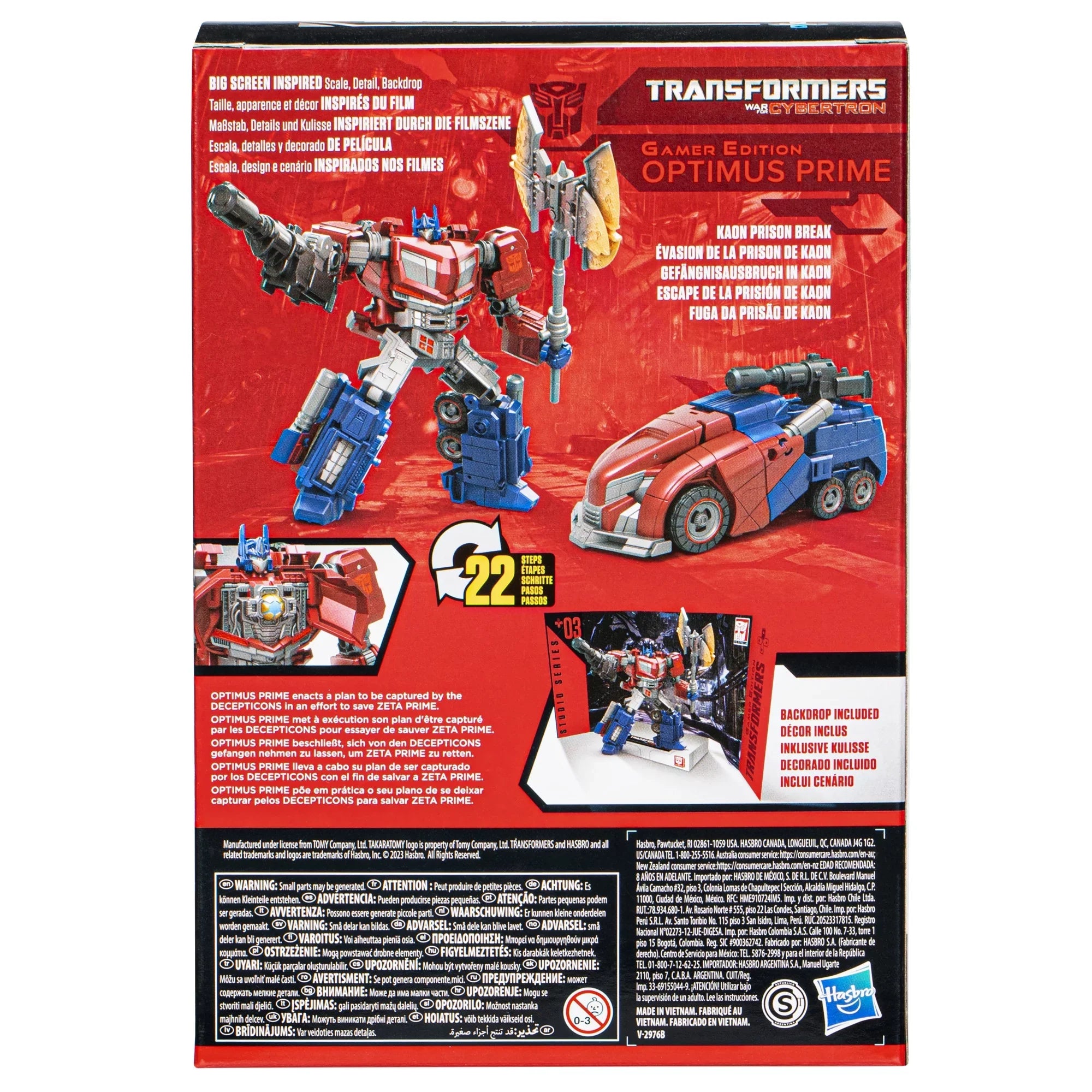 Transformers Sizetudio Sizeeries Voyager 03 Gamer Edition Optimus Prime Converting Action Figure (6.5”)