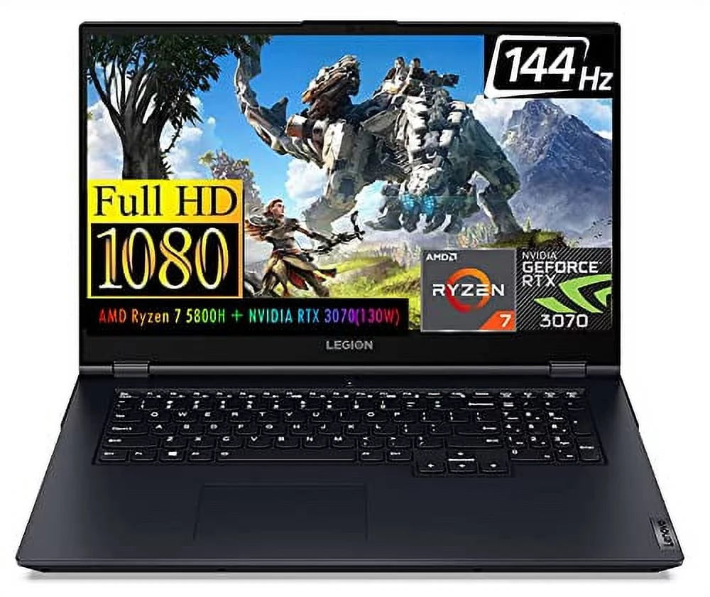 Lenovo Legion 5 Gen 6 Gaming Laptop, 17.3" FHD IPSize 144Hz Display, AMD Ryzen 7 5800H, NVIDIA GeForce RTX 3070(TGP 130W), Dolby Vision, Type-C, Win 10 Free Upto 11 (16GB RAM | 1TB PCIe SizeSizeD)