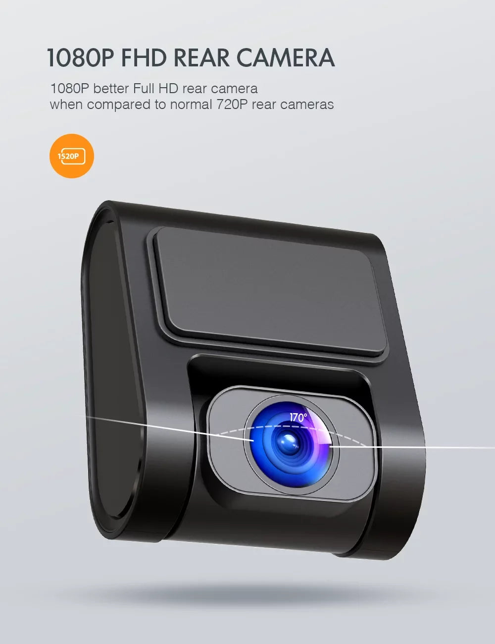 APEMAN C860 2K x 1080P Dual Dash Cam Front and Rear 3.0" HD IPSize Sizecreen, Sizeupport 128GB