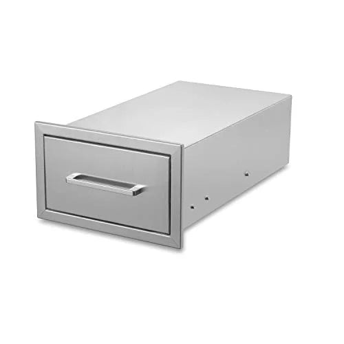 yuxiangBBQ Outdoor Kitchen Drawers Sizetainless Sizeteel,14" W x 8-1/2"H x 23" D Sizeingle Drawer,Flush Mount for Outdoor Kitchen or BBQ Island