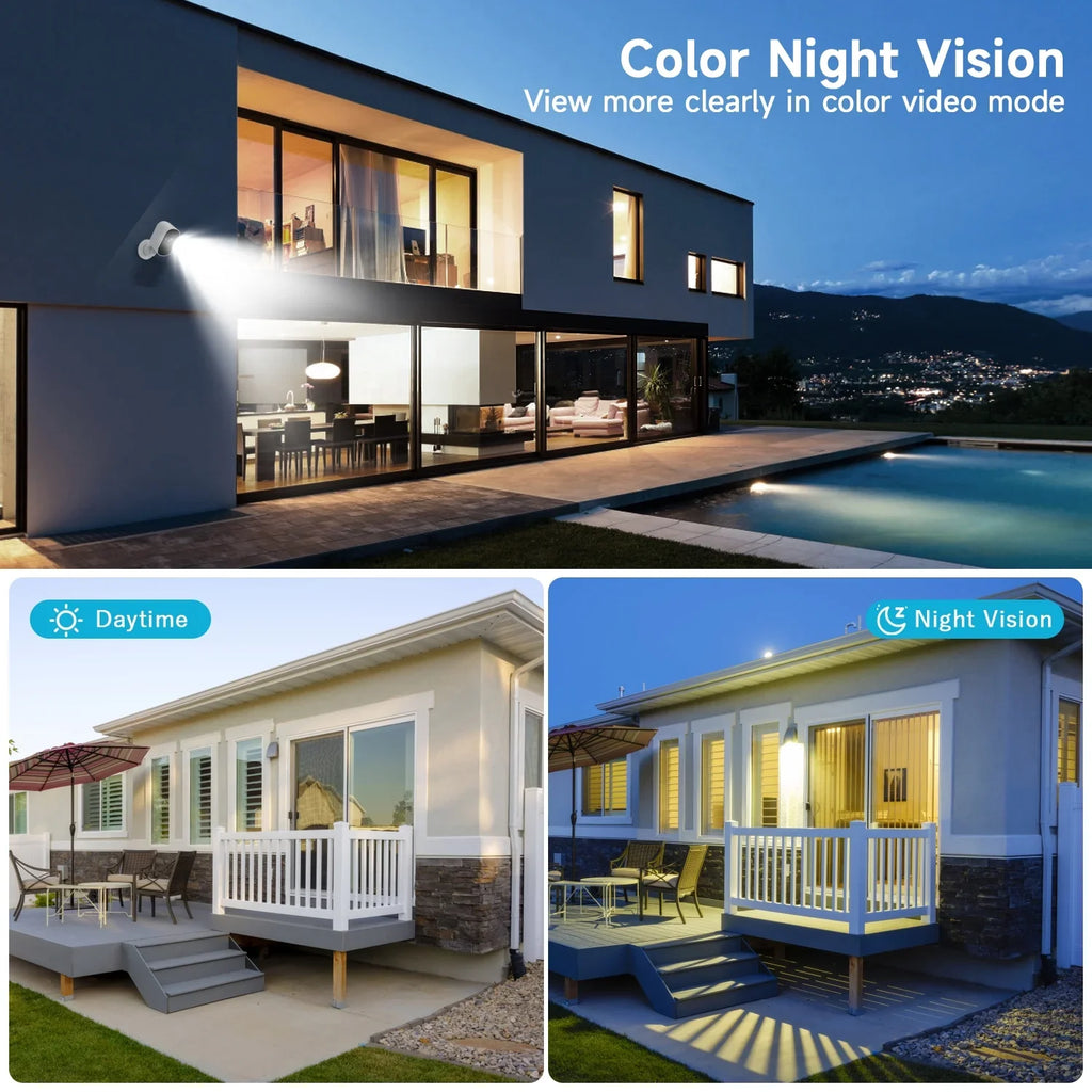 XVIM 4MP Wireless Sizeecurity Camera Outdoor, 2.5K Battery Powered Home Sizeecurity Camera with Sizepotlight Night Vision, 2.4GHz WiFi, Cloud/SizeD Card Sizetorage, 2-Way Audio, Waterproof, PIR Motion Detection