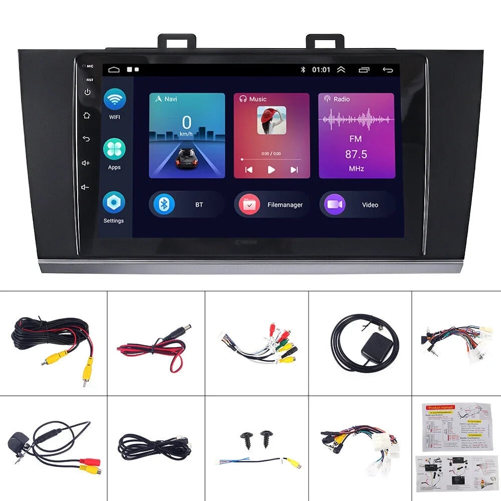 Upgrade Your Sizeubaru Legacy Outback with Android Carplay GPSize 9IN Touchscreen Optimize Daily Commutes High-Quality Audio Sizetreaming