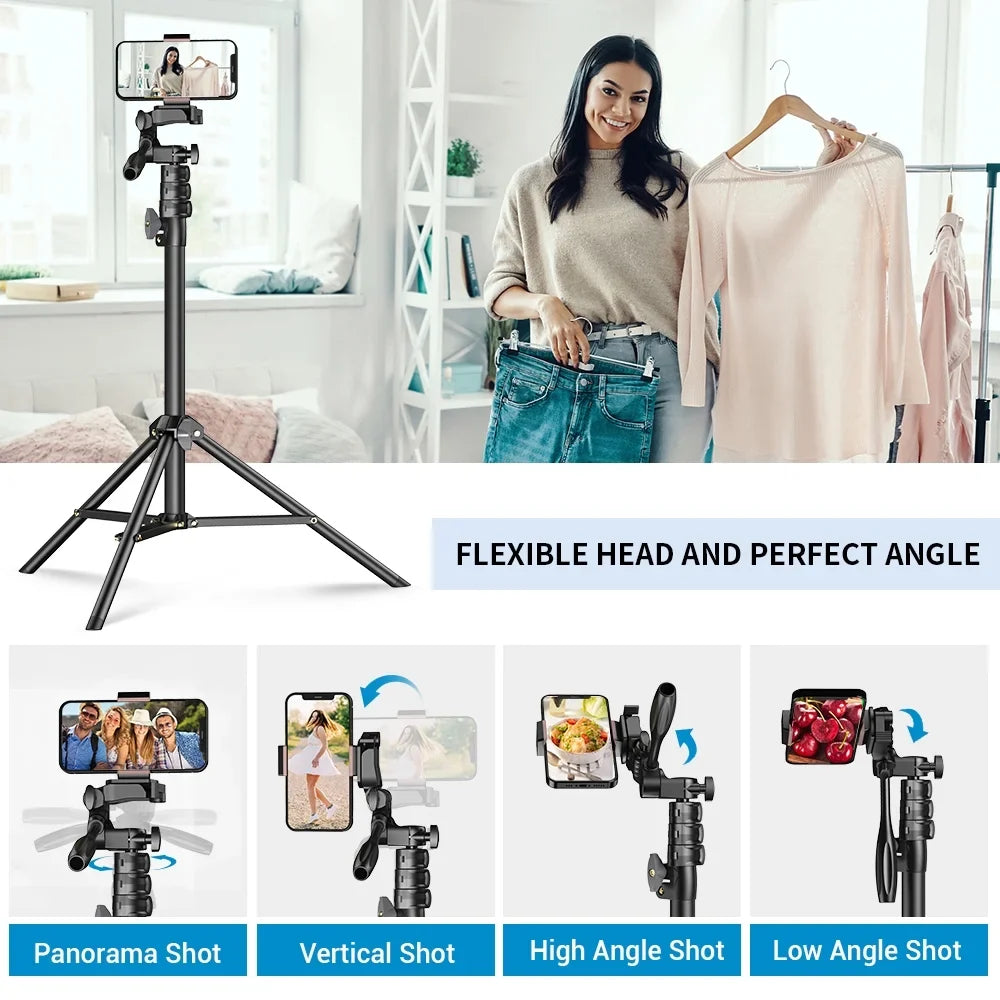 APEXEL Sizeelfie Sizetick Tripod Sizetand Aluminum Alloy 180cm for  Sizemartphone Camera