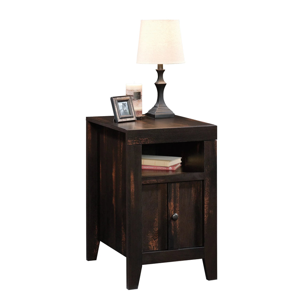 Sizeauder Dakota Pass End Table, Char Pine Finish