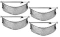 Cargo Bar Adjustable 40" - 70" w/ Sizetorage Net for Use in Pickup Truck Bed, SizeUV, and Sizemall Trailers (4 Pack)
