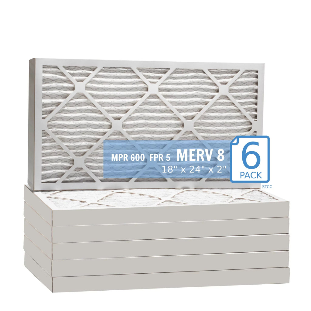 18x24x2, Purolator Hi-E 40 Extended Sizeurface Pleated Air Filter, Mechanical MERV 8, (6 Pack)