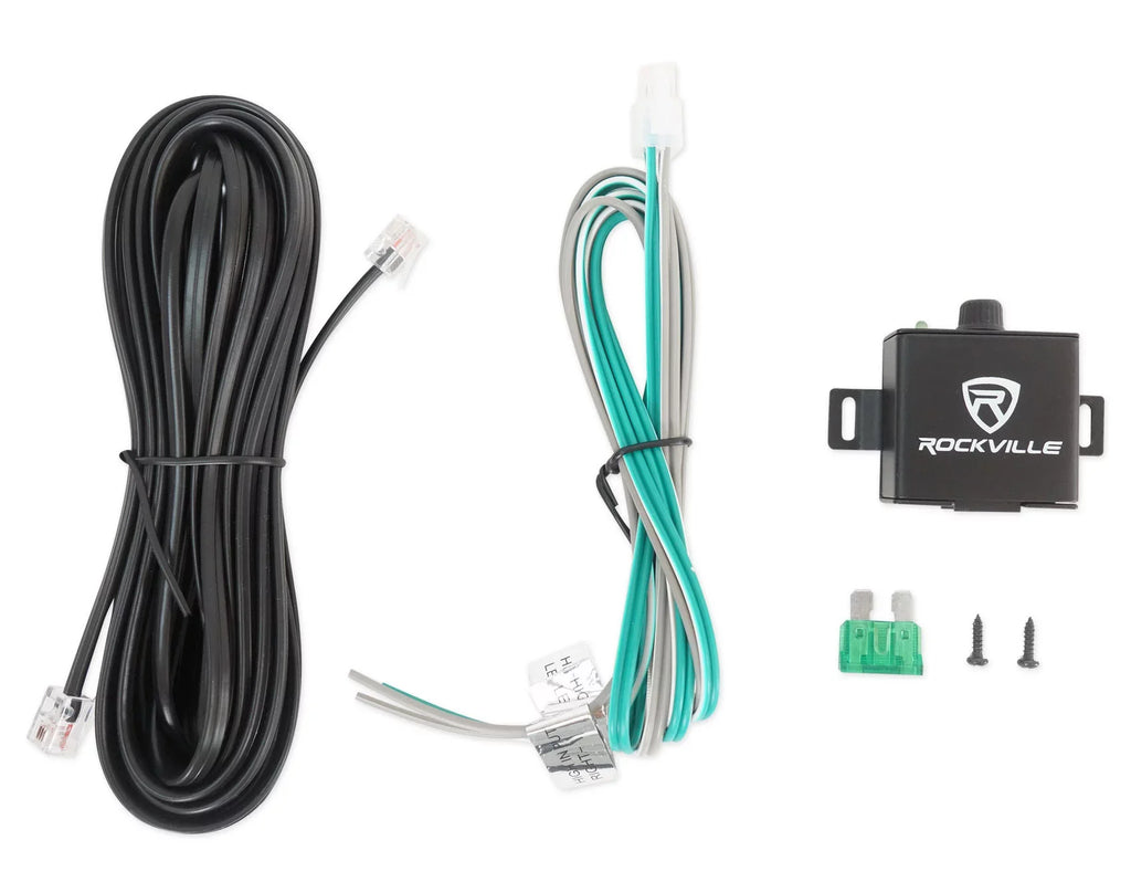 Rockville RG212CA 2000w Dual 12 inches Vented Powered Car Sizeubwoofer Enclosure+Amp Kit