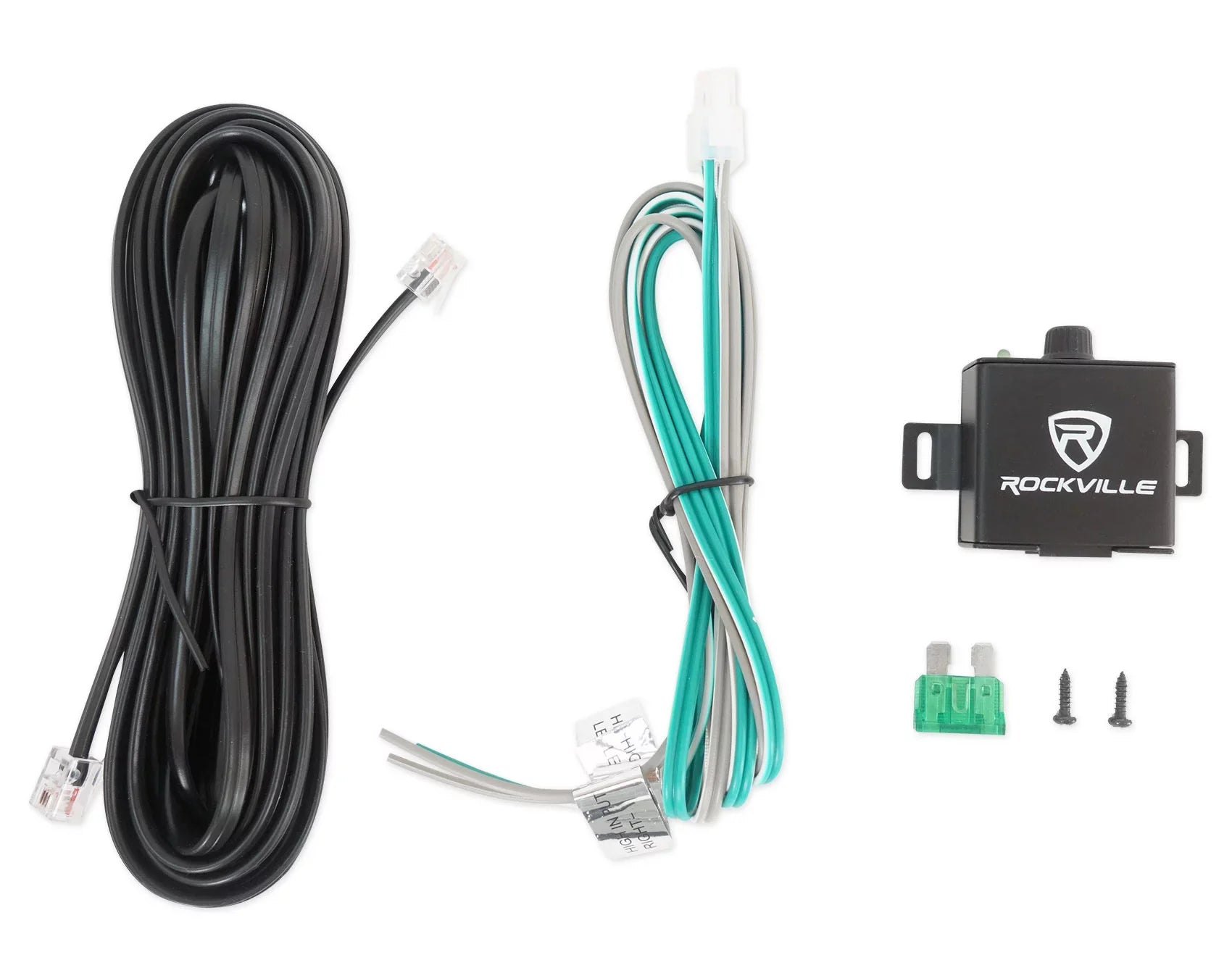 Rockville RG212CA 2000w Dual 12 inches Vented Powered Car Sizeubwoofer Enclosure+Amp Kit