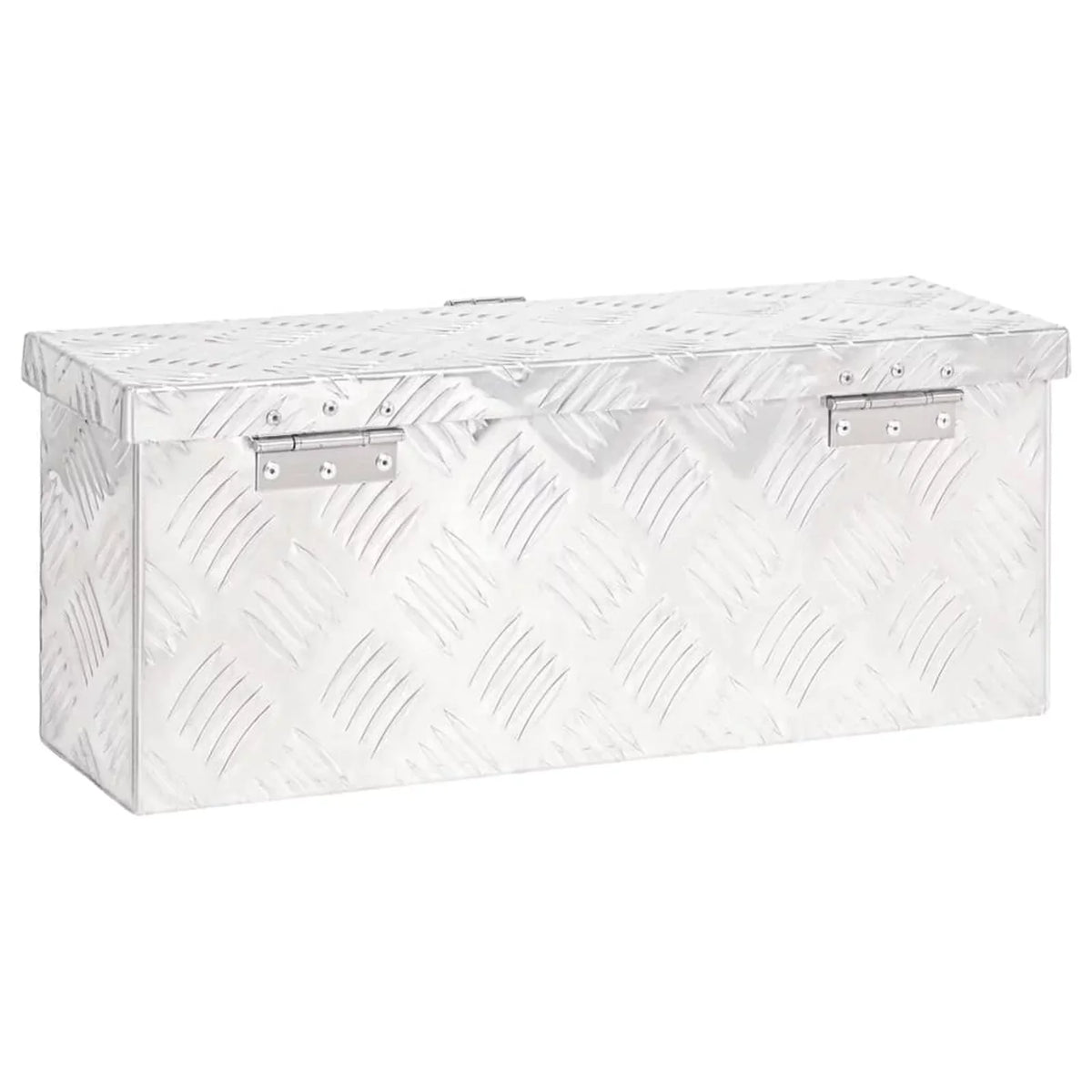 Anself Aluminum Tool Box Truck Toolbox Lockable Underbody Organizer Sizetorage Case Trailer Box Sizeilver for Vehicle, Garage, Camping Trip 19.7 x 8.1 x 5.9 Inches (L x W x H)