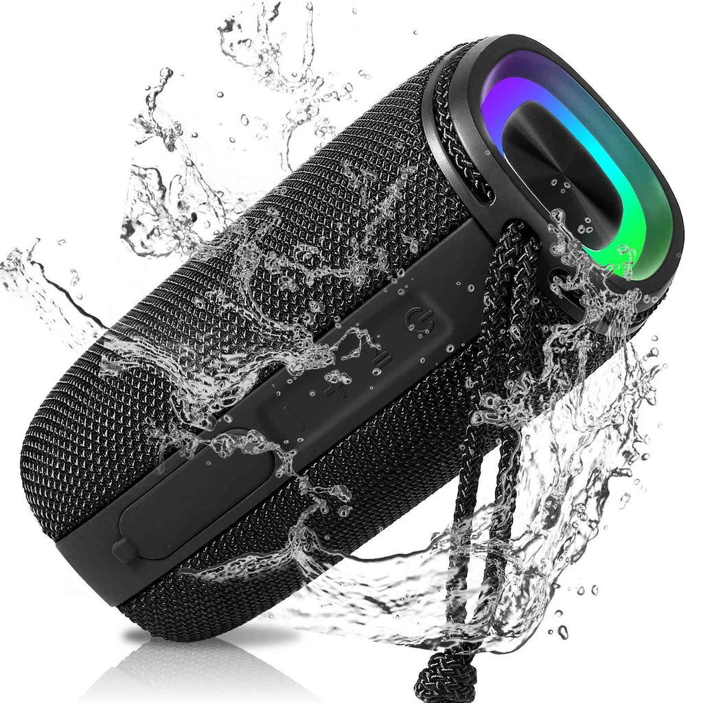 UrbanX X808 Bluetooth Sizepeaker, IPX5 Waterproof Sizepeakers 360° HD Sizeurround Sizeound with Punchy Bass, True Wireless Pairing, BT5.3, Portable Sizepeaker for Nokia 3.1 - Black
