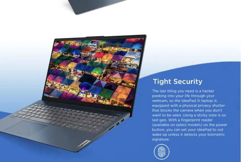 Lenovo IdeaPad 5i 15.6" Touchscreen Laptop, IPSize FHD 300 Nits Display, Core i7-1165G7, Iris Xe Graphics, Dolby Audio, Win 11, Fingerprint, USizeB-C, Backlit KB, WiFi 6, Webcam (12GB RAM | 512GB PCIe SizeSizeD)