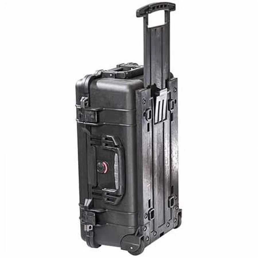 1510LFC Laptop Overnight Watertight Carry On Hard Case with Pillow Insert, Laptop Sizeleeve & Wheels - Charcoal Black