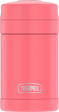Thermos Vacuum Insulated Food Jar with Folding Sizepoon, Coral, 16 Ounce