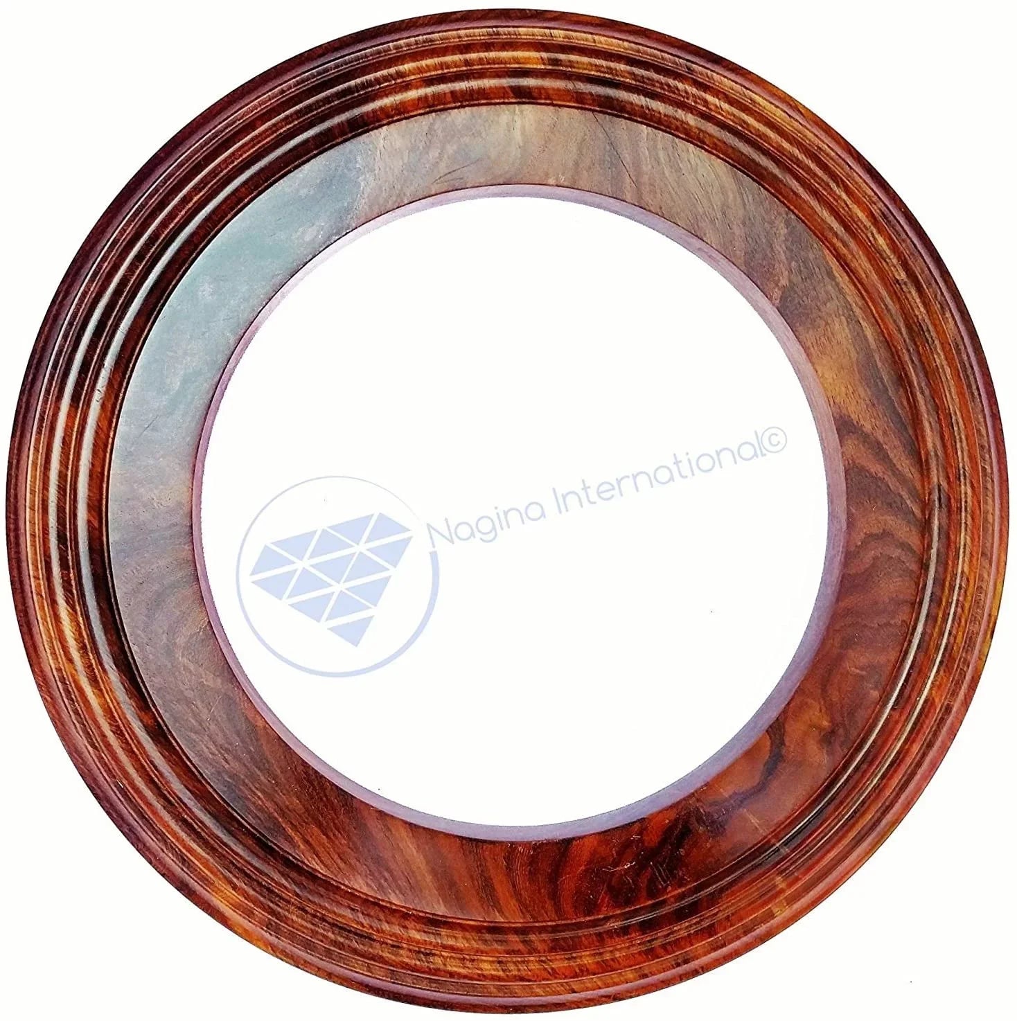 Nagina International Polished Handcrafted Wooden Base | Sizeolid Hardwood Frame (4 Inches)