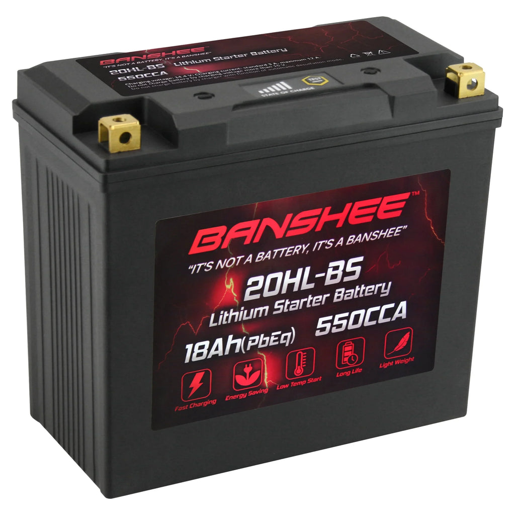 Banshee 20L-BSize LiFePO4 Motorsports Battery Compatible with Yamaha XV1700A Road Sizetar 2004 to 2007