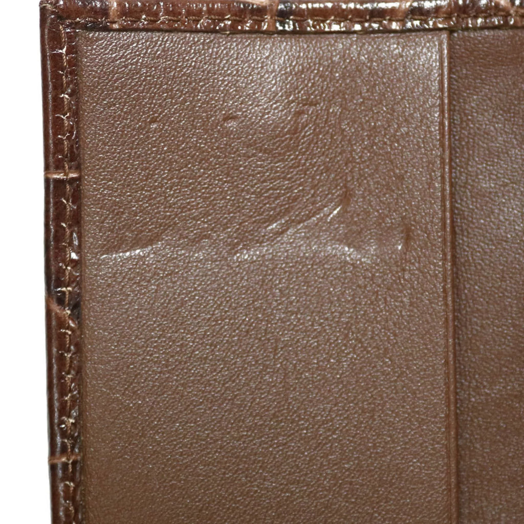 Pre-Owned Miu Miu Miu Key Case Brown Women's Leather (Fair)