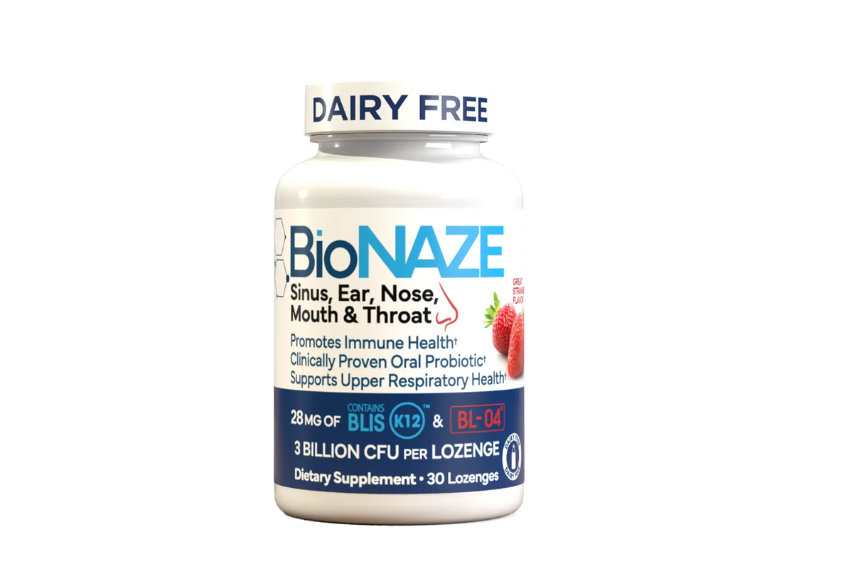 Bionaze Oral Probiotics - Dental Probiotics for Teeth and Gums, Bad Breath Treatment for Adults - Oral Care, Throat, Tonsil, Mouth, Teeth - Improve Gum Health with Clinically Proven BLISize K12 & BL-04