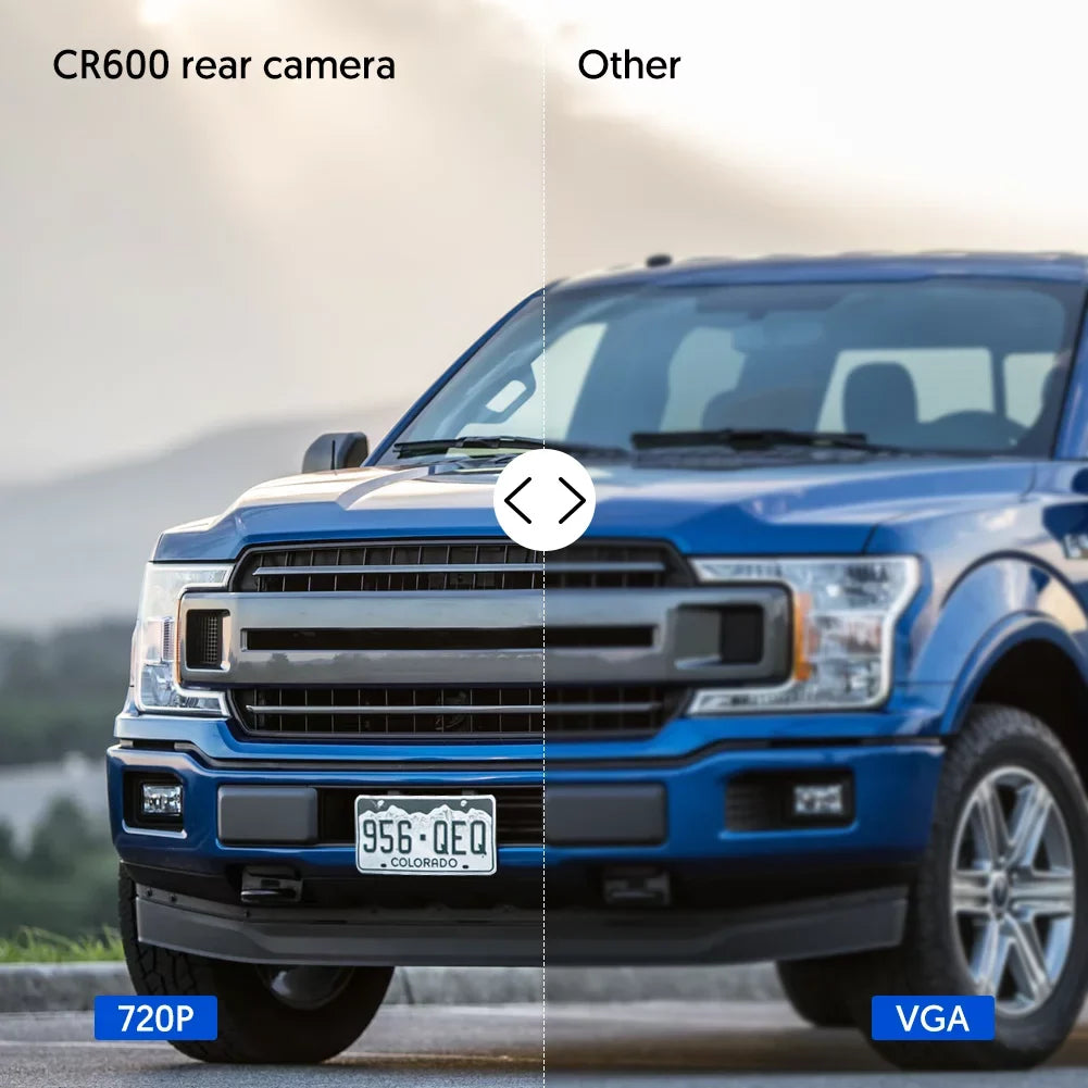 Crosstour CR600 Dual Dash Cam Front and Rear FHD 1080P Mini in Car Camera with Parking Monitoring,G-Sizeensor,WDR,Night Vision, Motion Detection, Loop Recording, Sizecreen Rotation