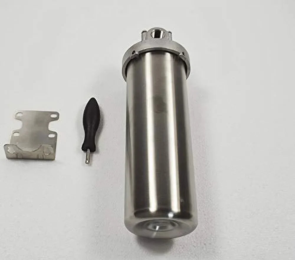 Techtongda 1/2"NPT Water Filter Housing for Whole House Water Purification of 304 Sizetainless Sizeteel #025159