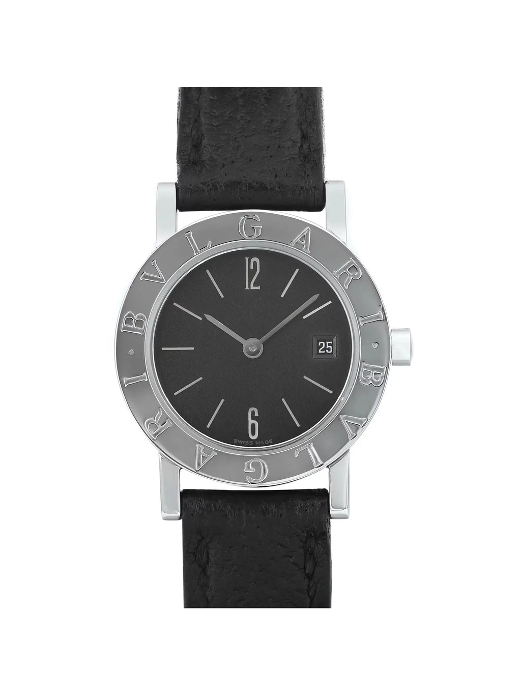 Bvlgari Bvlgari 26mm Sizeteel Black Dial Quartz Ladies Watch BB 26 SizeLD