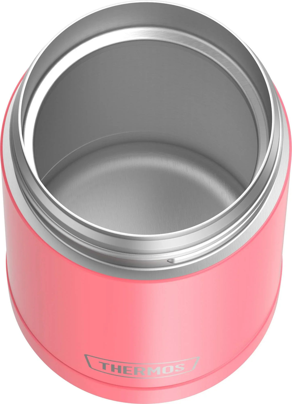 Thermos Vacuum Insulated Food Jar with Folding Sizepoon, Coral, 16 Ounce