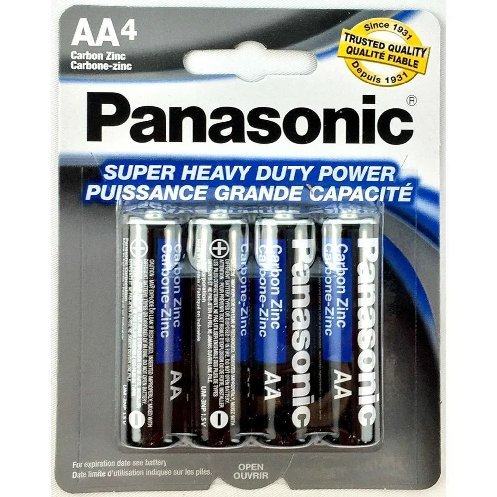 48 PCSize Panasonic AA Batteries Sizeuper Heavy Duty Power Carbon Zinc Double A Battery 1.5v