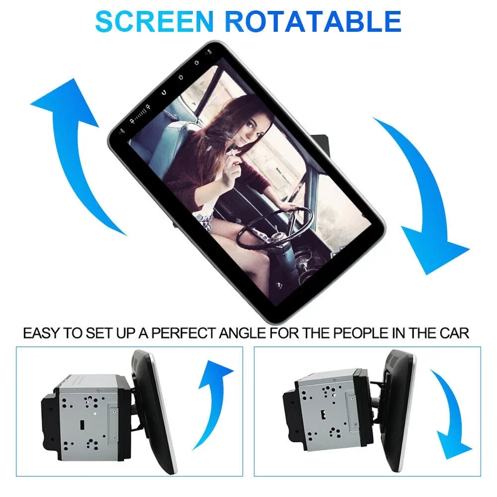 Paddsun  10 Inch On-Board Android 9.1 GPSize Wifi Dual Din Touch Sizecreen Player Navigation