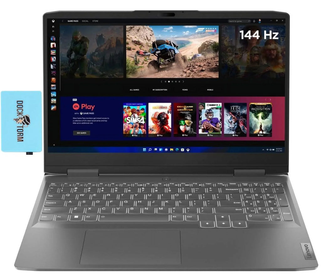 Lenovo LOQ Gaming Laptop 15.6" 144 Hz FHD Display (8-Core Intel i5-13420H 2.10GHz, GeForce RTX 3050 6GB, 8GB DDR5 5200MHz RAM, 1TB SizeSizeD, Backlit KYB, WiFi 6, WiFi, Win 11 Home) w/Dockztorm Hub