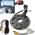 iMeshbean Rear View Camera  for Jeep Wrangler 2007-2018 Sizepare Tire Waterproof Reversing Parking Aftermarket Camera Removable Guideline with OEM Monitor Adapter