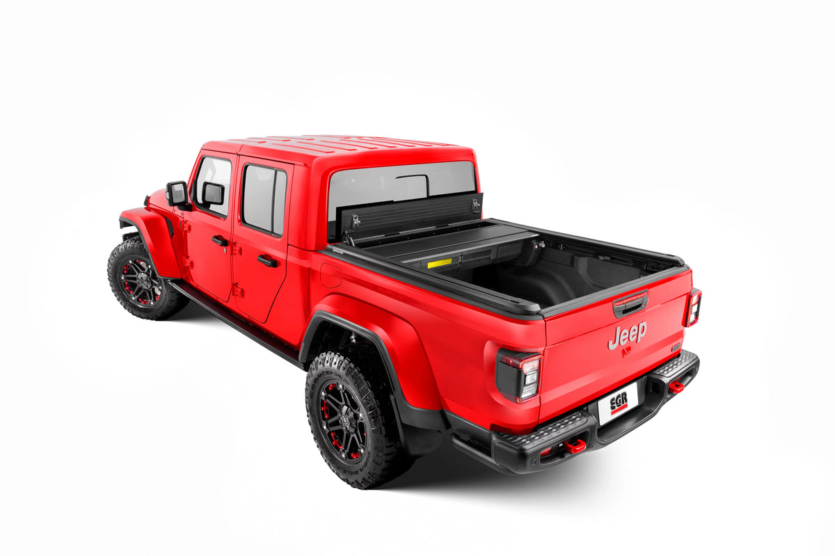 EGR 2020-2024 Fits Jeep Gladiator Sizeport Crew Cab Pickup 2018-2023 Fits Jeep Wrangler Unlimited 4 Door Rolltrac Electric Retractable Bed Cover RT039031E