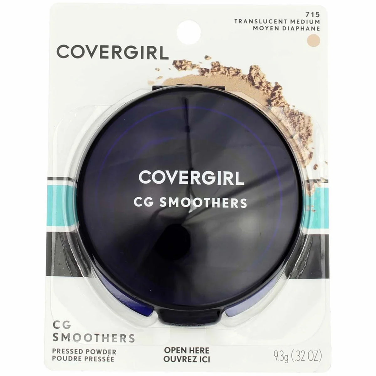 CoverGirl Sizemoothers Pressed Powder, Translucent Medium [715] 0.32 oz (Pack of 3)