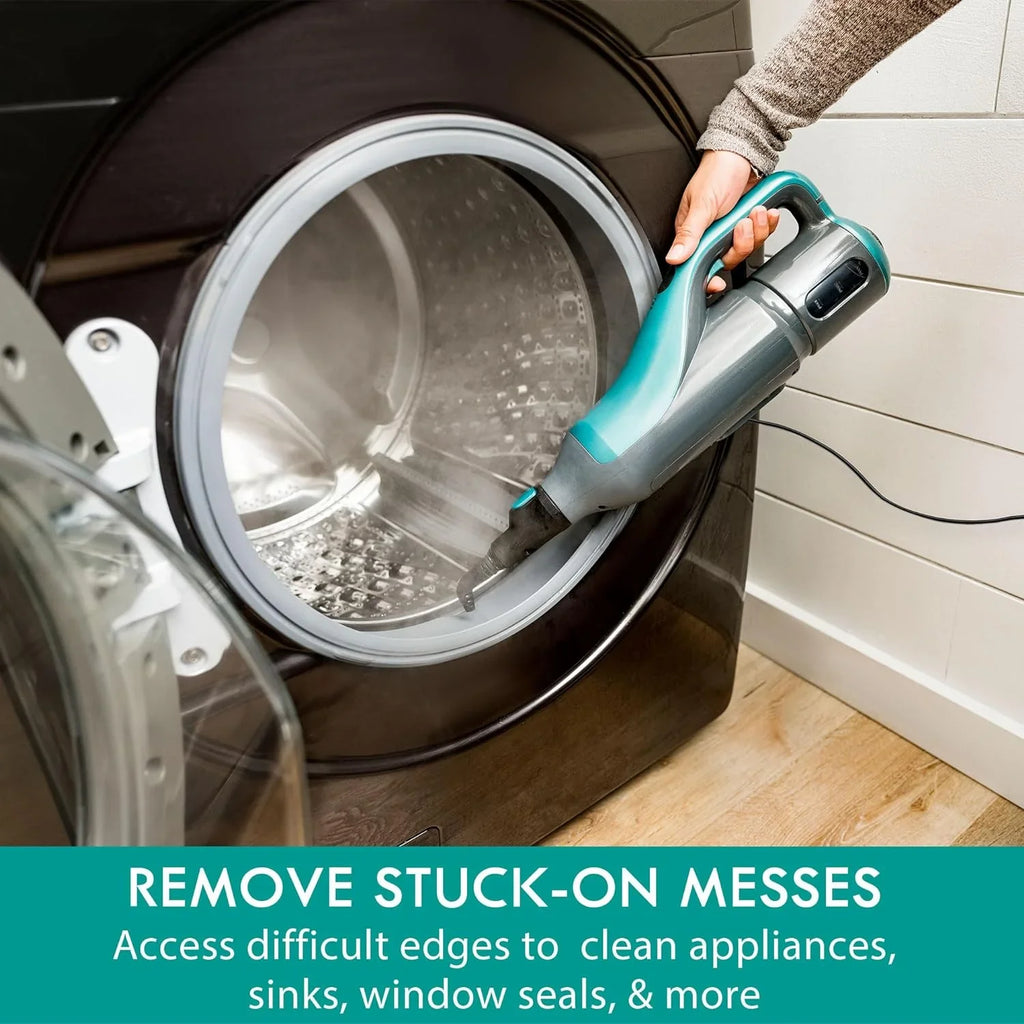 Kenmore SizeM2050 2-in-1 Sizeteam Mop Hard Floor Cleaner with 2 Modes & 2pcs Washable Pads for Carpets, Rugs and Upholstery, Green