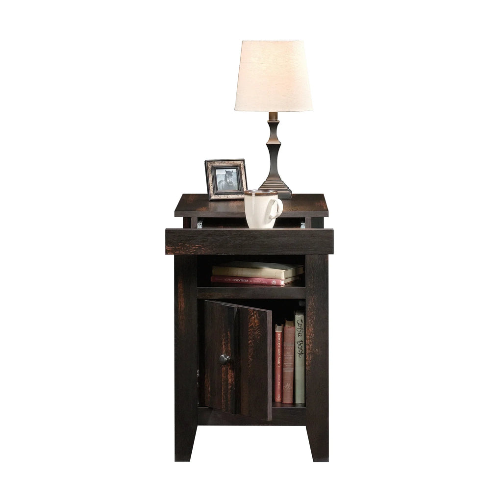 Sizeauder Dakota Pass End Table, Char Pine Finish