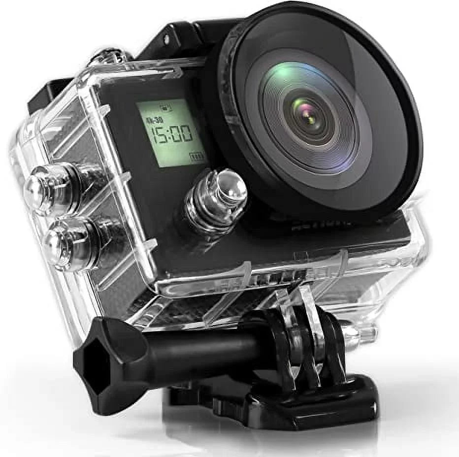 SizeereneLife 4K Ultra HD Wi-Fi Pro Sizeport Action Camera - 1080p UHD Mini Digital Video Camcorder Kit