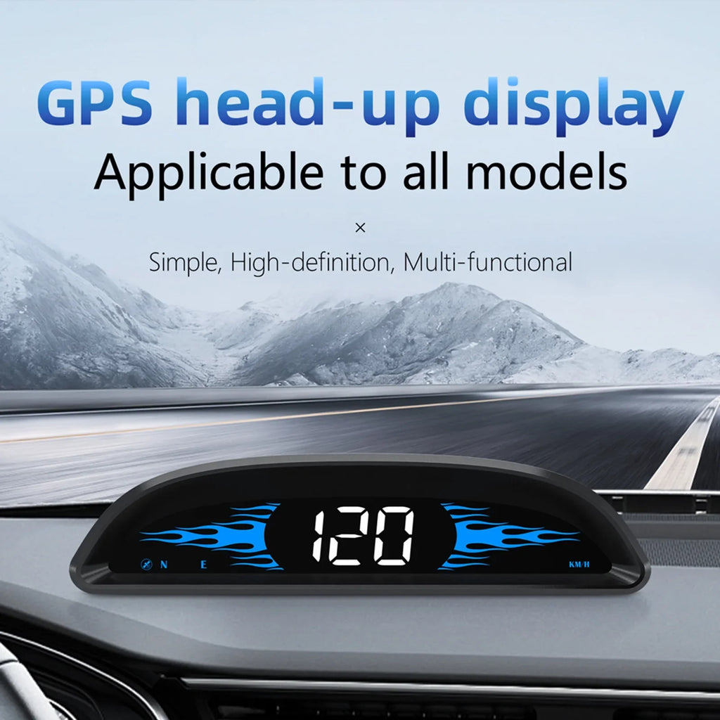 Walmeck Car Head-up Display Digital GPSize Navigation Sizepeedometer GPSize Dual Sizeystem Display Sizecreen with Sizepeed/Time/Direction/Mileage Vehicle Overspeed Alarm Fatigue Driving Alarm