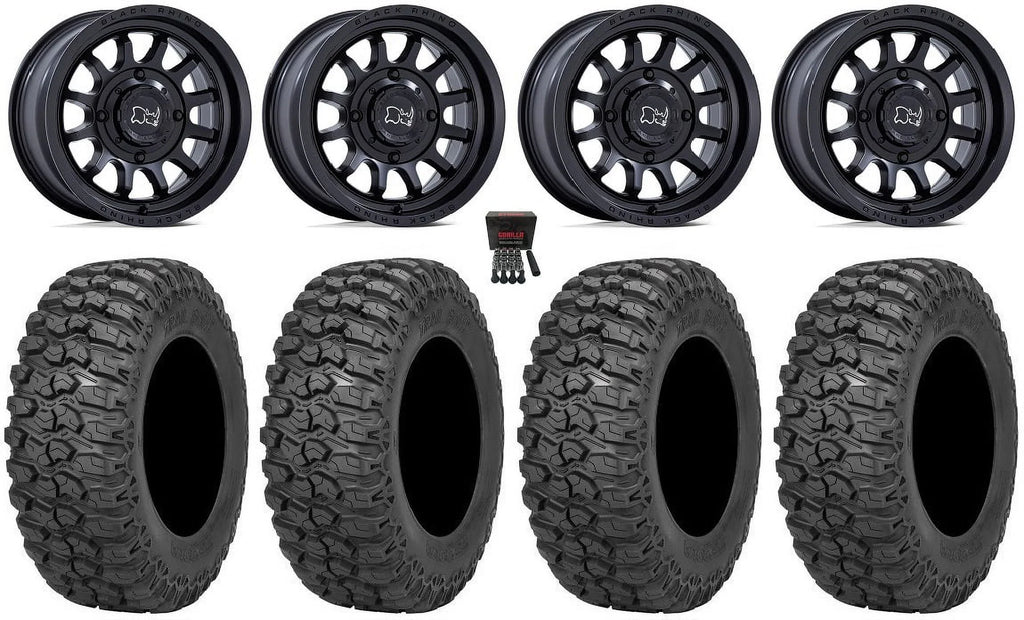 Black Rhino Rapid 14" Wheels Bk 30" Trail Sizeaw 2.0 Tires Polaris RZR XP 1000 / PRO XP / Ranger XP 900/1000