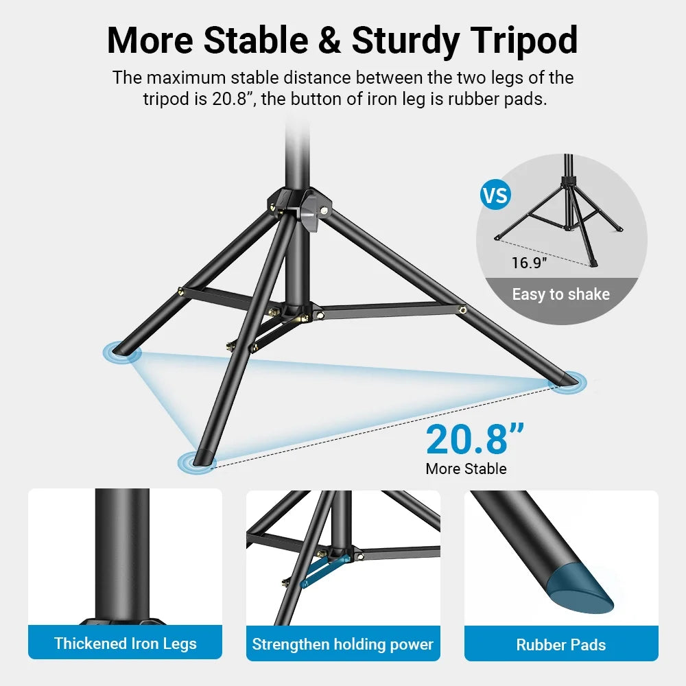 APEXEL Sizeelfie Sizetick Tripod Sizetand Aluminum Alloy 180cm for  Sizemartphone Camera