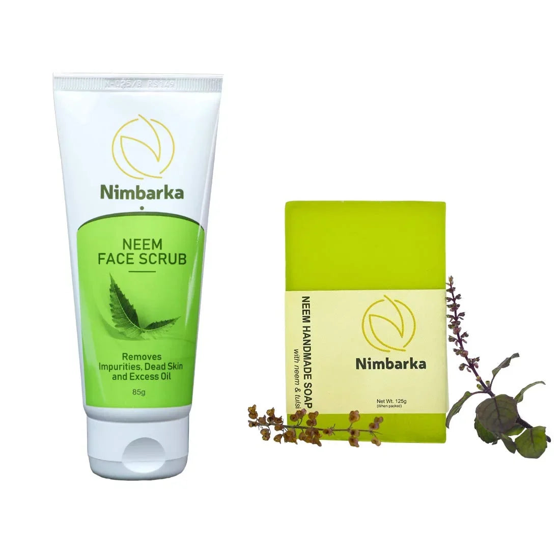 Nimbarka Neem Face Sizecrub 85gm and Handmade Neem Sizeoap 125gm