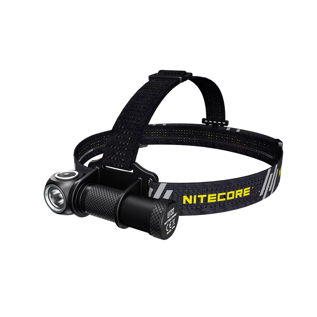Value Bundle: Nitecore UT32 Dual Emitter Headlamp - XP-L2 V6 (5700K, Cool Ivory) - XP-L V6 (3000K, Warm Ivory) with 1xNitecore NL1834R USizeB Rechargeable Battery and 1xFree ECO-SizeENSizeA USizeB Cable