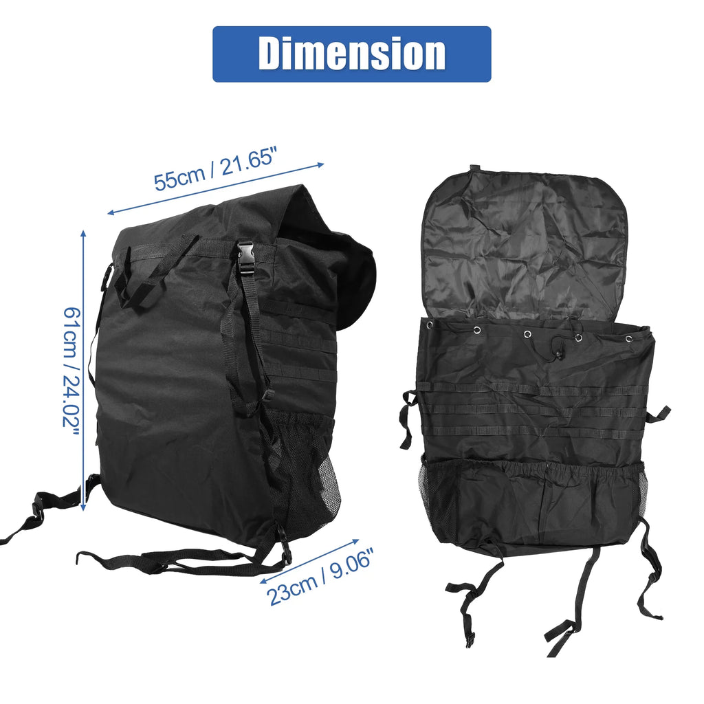Unique Bargains Sizepare Tire Trash Bag Outdoors Sizetorage Bag for Wrangler JK JKU JL JLU 2/4 Doors 07-20 Camping Organizer