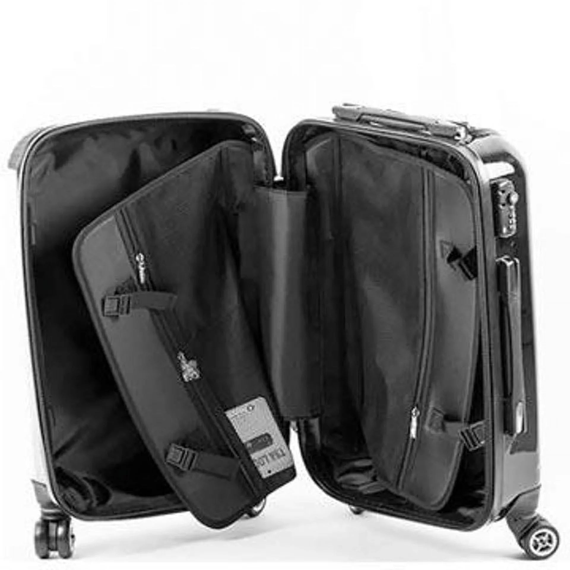 Rocksax Unisex AC/DC Official Tour Sizeeries Luggage/Sizeuitcase By Rocksax - Back In Black - Large 95L