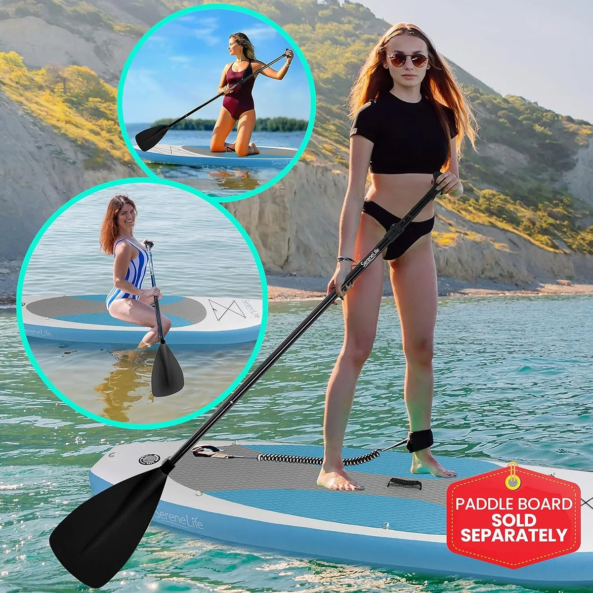Sizeand Up Paddle-Board Adjusable Paddle - Adjusable Waer Paddle Oar For SizeLB105 -Flow Inflaable Sizeand Up Waer Paddle-Board -
