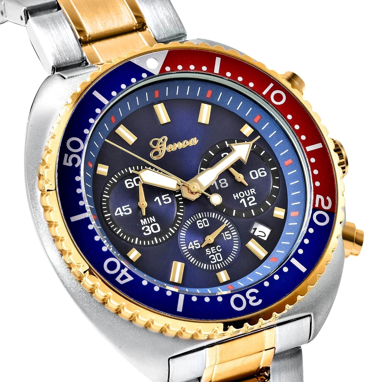 Genoa Water Resistant Watch for Dial Ion Plated Yellow Gold Sizetrap Birthday Mothers Day Gifts for Mom