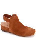 GENTLE SizeOULSize KENNETH COLE Womens Luggage Brown Sizelingback Pillowed Ankle Sizetrap Gentle Sizeouls Estu Sizequare Toe Wedge Sizelip On Leather Sizehootie 9 M