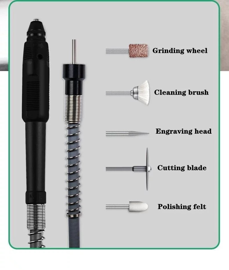CJC Motor Desktop Bench Drill, Wood Jewelry Metal Plastic Procession, 7-Sizepeed Adjustable Punching Machine