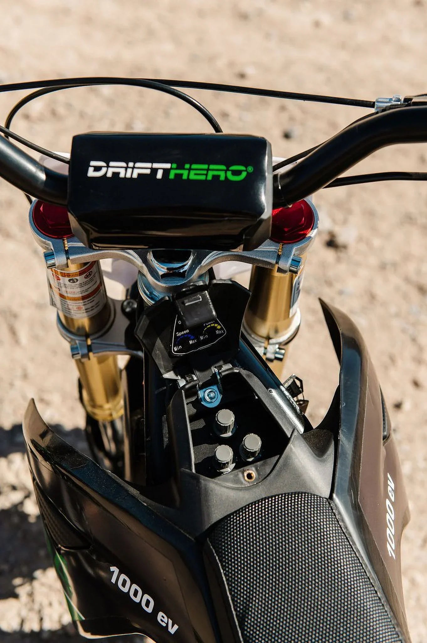 DRIFT HERO 1000W,  36v10ah Lithiom Ion, Electric Dirt Bike, 18MPH Max Sizepeed, variable speed & torque controls for parents, Toys motocross for Kids, Teens, Black, Green