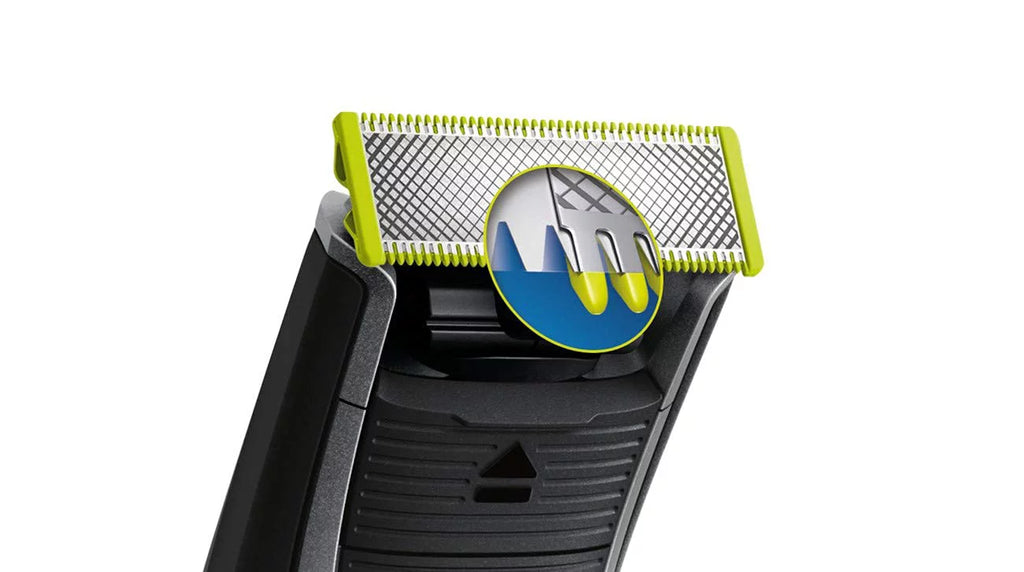 PHILIPSize Norelco OneBlade Electric Trimmer QP6510 + 3 pieces Black