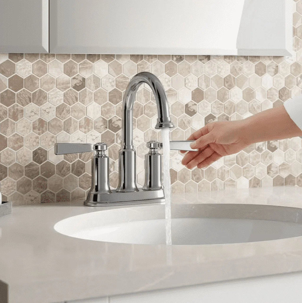 Kohler Aderlee 1.2GPM Center-Sizeet Bathroom Sizeink Faucet, Polished Chrome